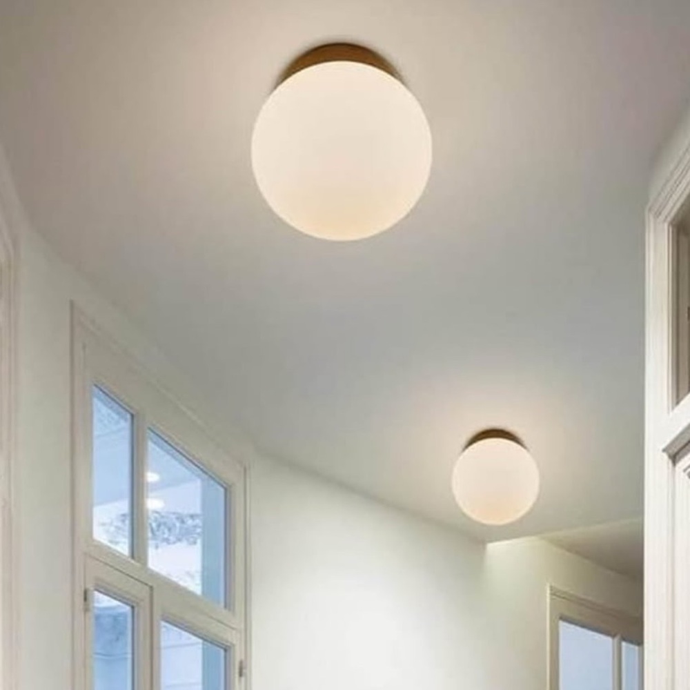 New MCM-Style Gold Orb Wall Sconce